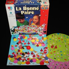 Jeu la Bonne  Paire Jeux Disney Mickey Kids MB Jeux année 1997