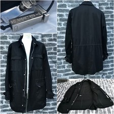 Rare & Great Dior Homme Hedi Slimane SS03  Zipped Pockets Drawstring Trench Coat