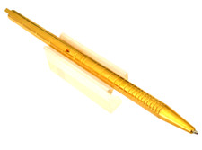 STYLO BILLE DE PRESTIGE ST DUPONT PLAQUE OR MOTIFS ANNEAUX NEUF DE STOCK MX456