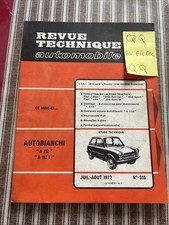 Revue technique Autobianchi A 112 A 112 E 0.9 RTA 1972 autobianchi A112 900
