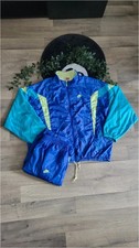 Ensemble De Survêtement Veste Jogging brodé Nike Vintage 80s 90s Bleu XL