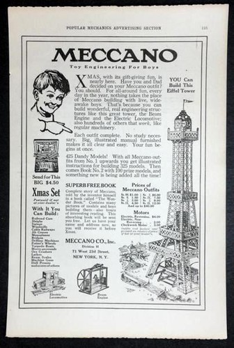 1920 meccano vintage print - 1920, ad