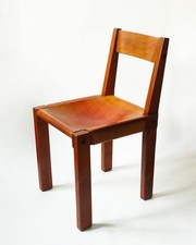 Chaise S24 en orme et assise