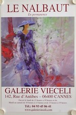 Affiche LE NALBAUT Exposition Galerie Vieceli - Cannes