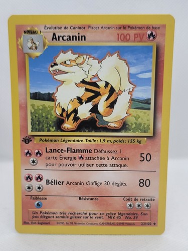 Carte pokémon arcanin 102 - carte,