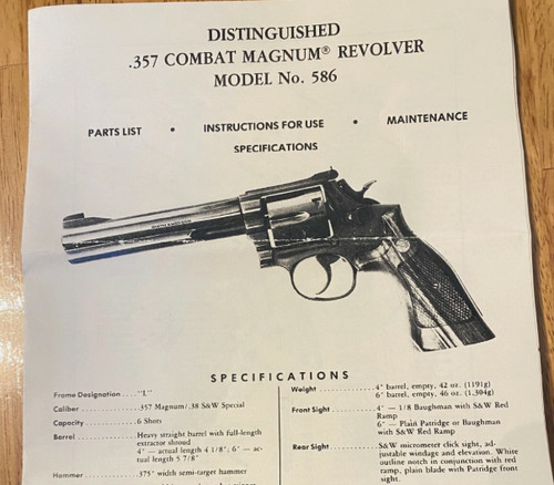 Smith and wesson model 586 - wesson,