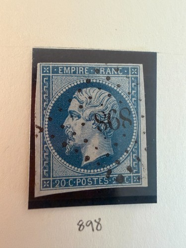 Timbre 20c bleu empire non - empire,