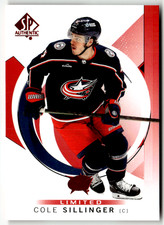 2024-25 Upper Deck SP Authentique NHL N° 49 Cole Sillinger Parallèle Rouge