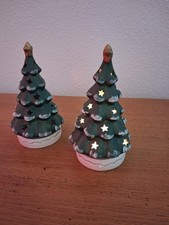 Village de Noël - Sapins photophores