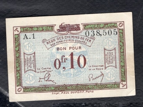 Centimes régie des - 10, chemin