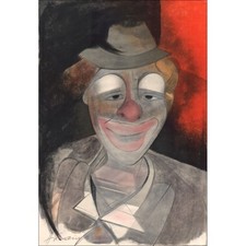 HILAIRE Camille - Lithographie originale "Le cirque, le clown " 53x37cm