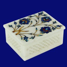 Marbre boîte bijoux - bijoux, lapis