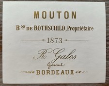 Étiquette Château Mouton