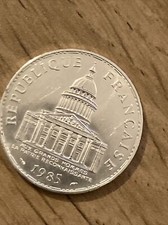 pièce argent 100 frs pantheon