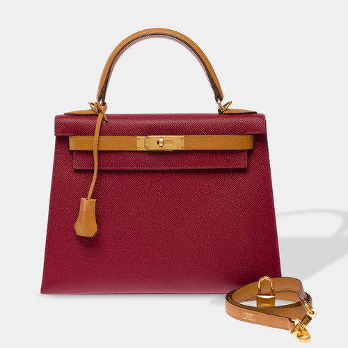 Sac hermes kelly - en, cuir