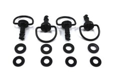 4 Boulons Dzus Noirs Genuins Fasteners Tête De Fourche 17Mm Yamaha R1 R6 Ducati