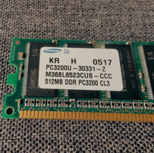 Mémoire /memory Samsung 512MB PC3200 DDR-400MHz non-ECC Unbuffered CL3 184-Pin