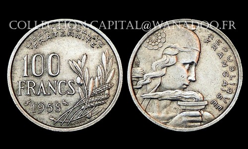 100 francs 1958 cochet - 100,