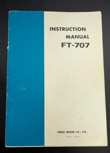 Yaesu 707 instruction - yaesu, ft-707