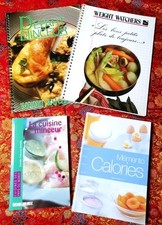 Lot 4 livres Weight Watchers - Plats minceur Cuisine minceur - Mémento calories