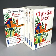 Christian Jacq Ramsès – coffret intégrale 5 livres poche Pocket