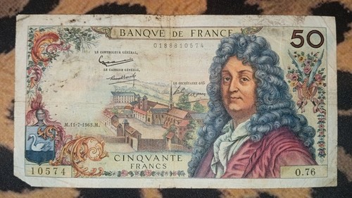 Billet francs racine - billet, 50