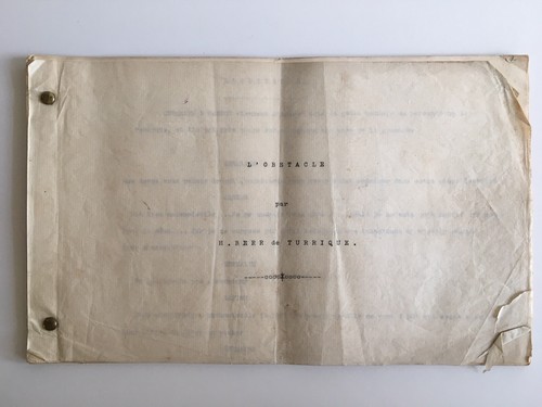 Tapuscrit théâtre script - tapuscrit,