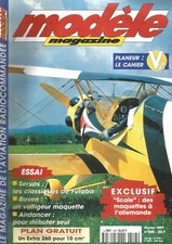 MODELE MAG N°547 PLANS "BLERIOT XI" INDOOR RC & "FOXY" LANCE-MAIN / PIPER CUB