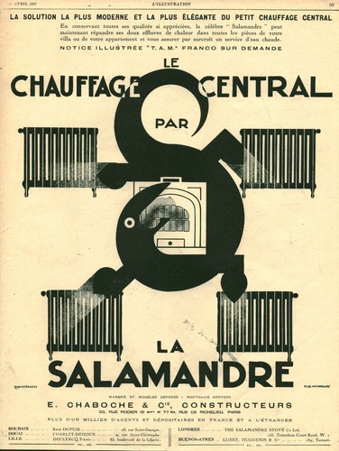 Publicité ancienne chauffage