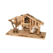 Crèche Maison en Bois Noël
