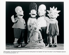 THE SIMPSONS MARGE BART HOMER MAGGIE LISA SIMPSON 1990 VINTAGE PHOTO ORIGINAL #3