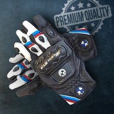 Gants moto cuir BMW S1000RR racing, gants protection BMW Motorrad