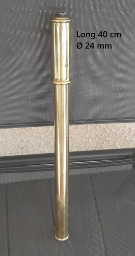 Ancienne pompe laiton long - ancienne, en