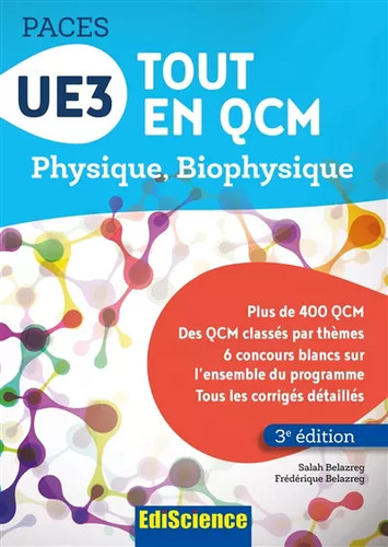 Ue3 tout qcm paces 3e - ue3,