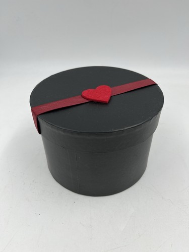 Boîte ronde noire petit - boîte,