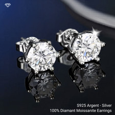Boucles oreilles diamant - boucles, d'oreilles