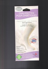 Chaussettes pour diabétique blanches taille 35à37