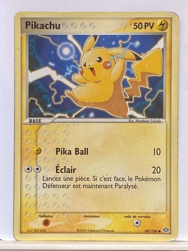 Pikachu 106 emeraude - pikachu, ex