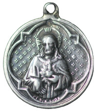 Jolie MEDAILLE RELIGIEUSE;signée:PENIN à LYON;semble en argent :à vérifier/LA137