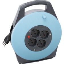 Enrouleur de rallonge electrique 10 metres prise 3x15 shuko Fervi a010/10