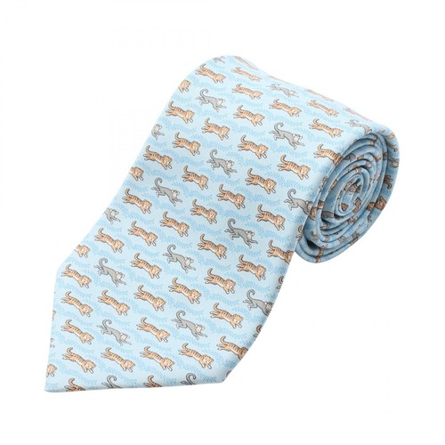 Cravate hermes motif singe - cravate,