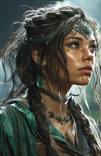 Tribal fantasy woman - tribal,