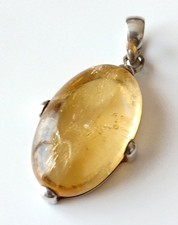 Pendentif en Citrine et Argent