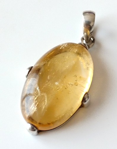 Pendentif citrine argent - citrine, et