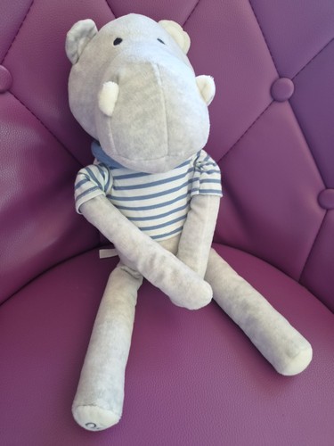 Doudou hippopotame gris - doudou,