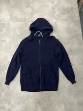 Saint James Hoodie Zip M Ailée Made in France 70s 80s Knitwear Navy Wool