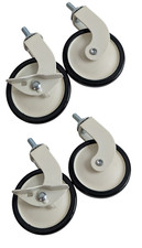 4x Meubles Blanc Ø 73,5 Rôle de Transport Rouleau 12 KG Roulette Direction Set