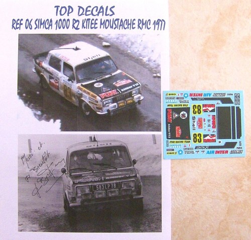 Simca 1000 rallye kitee - simca,