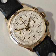 Chronographe homme vintage "TransMarine" 248 mécanique 17J rare 35mm Swiss Made