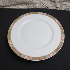 plat à gâteaux en porcelaine de limoges W Guérin décor de guirlande de rose